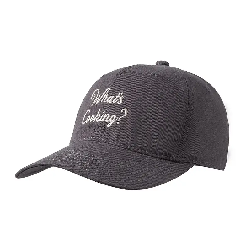 Black Retro Baseball Cap with "What's Gossiping?" Embroidery - Image 2