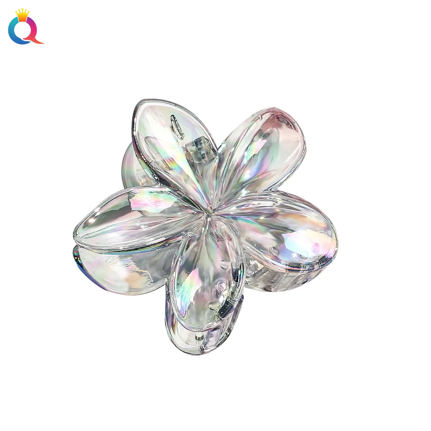 Transparent Flower Hairpin with Grip Clip - Image 52