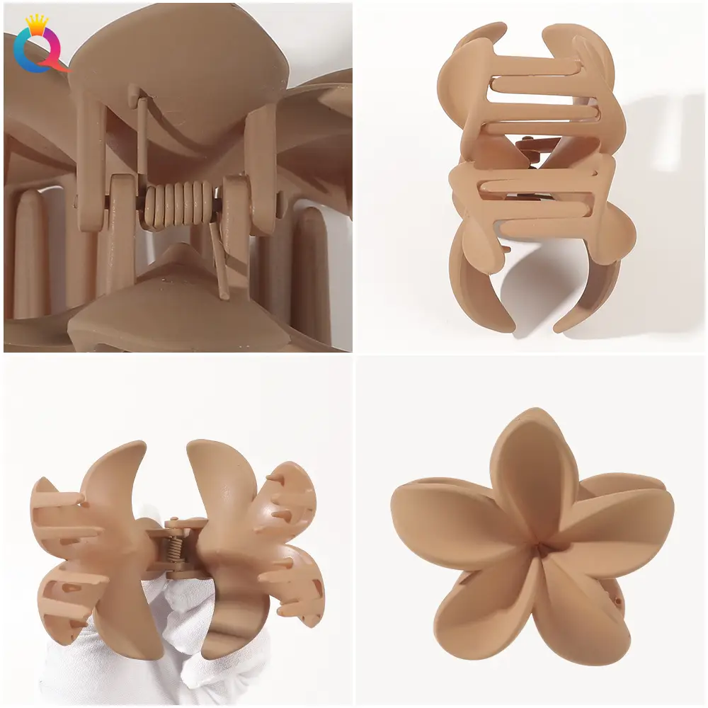Transparent Flower Hairpin with Grip Clip — feature 31