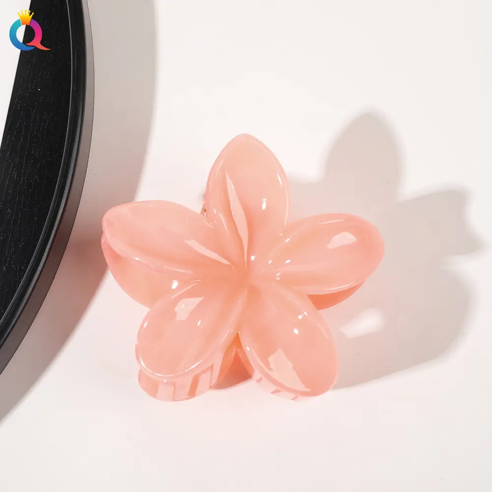 Transparent Flower Hairpin with Grip Clip — feature 56