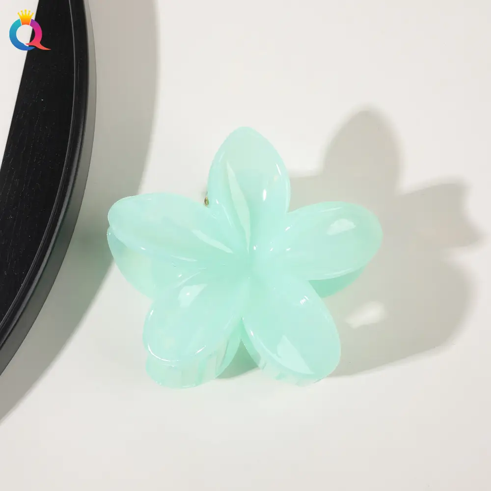 Transparent Flower Hairpin with Grip Clip — feature 55