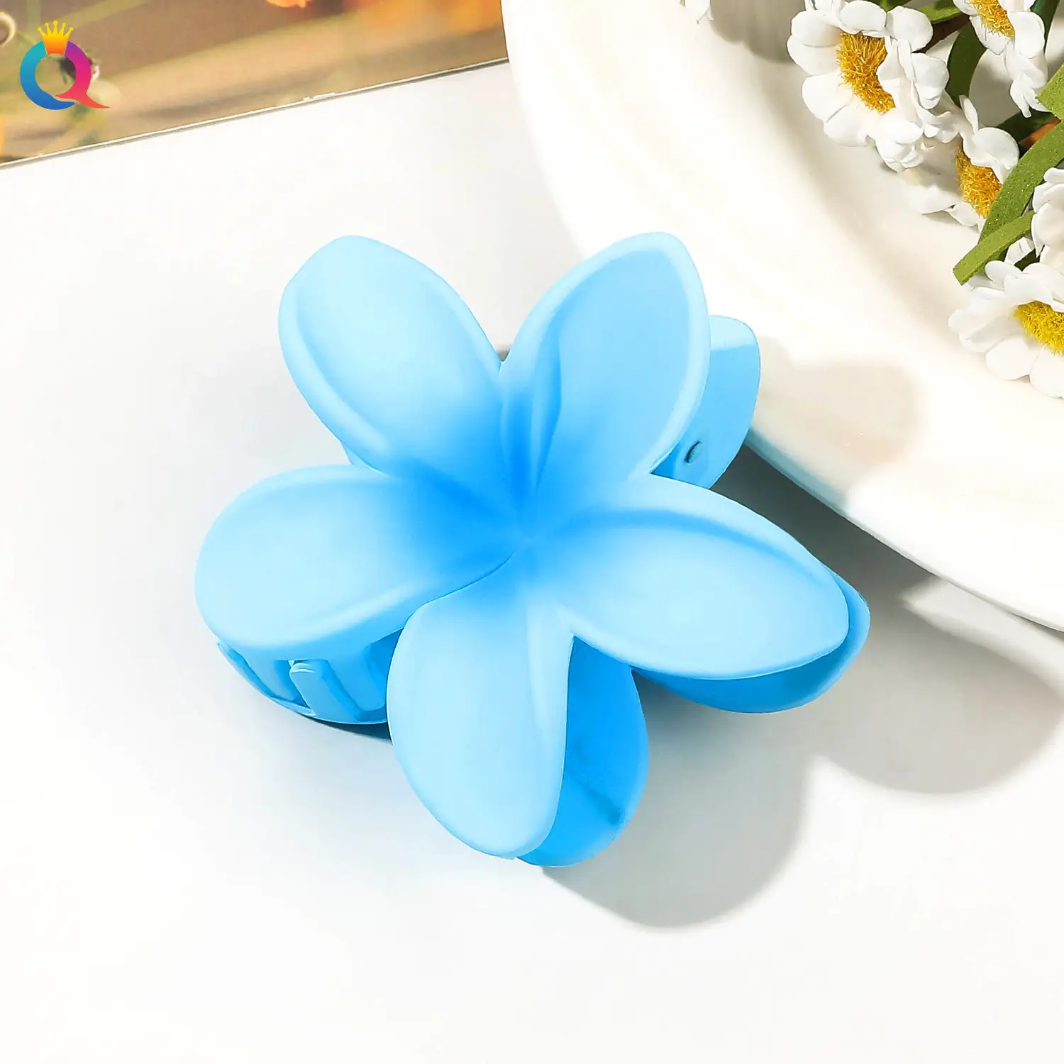 Transparent Flower Hairpin with Grip Clip - Image 15