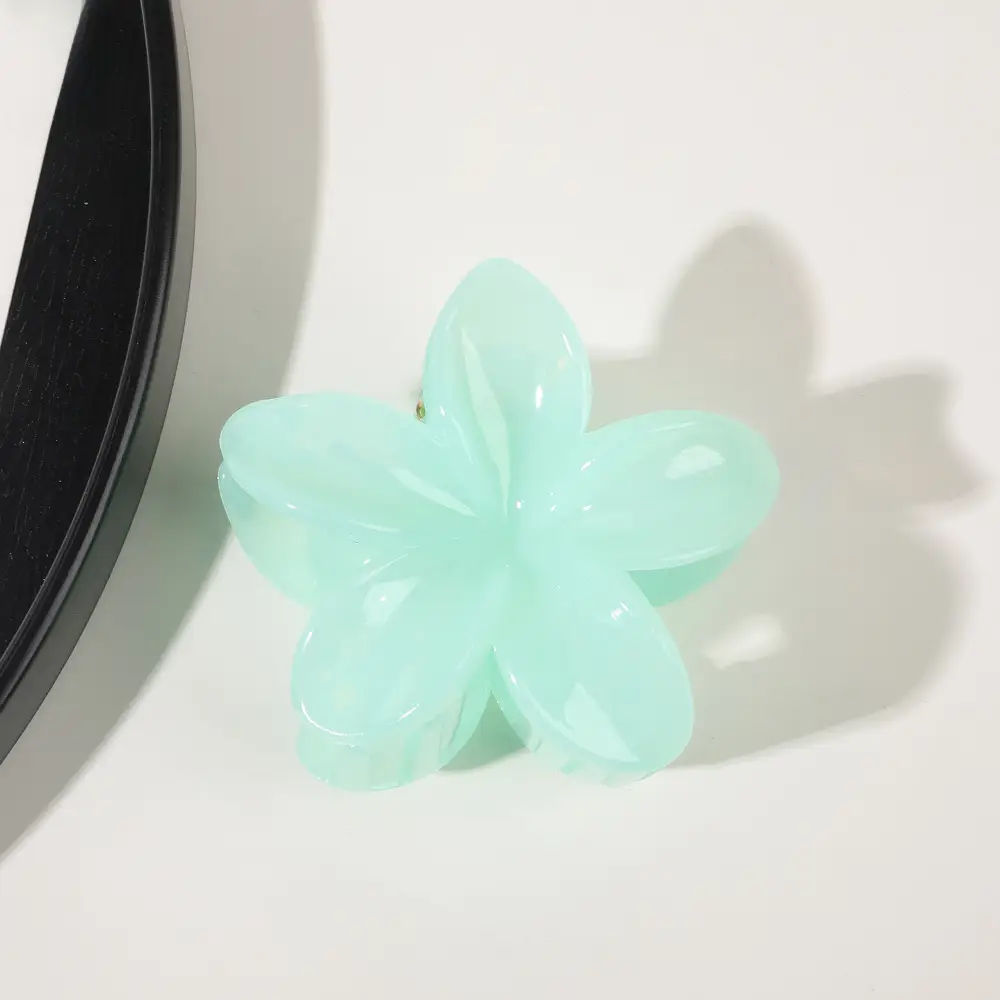 Transparent Flower Hairpin with Grip Clip - Image 26