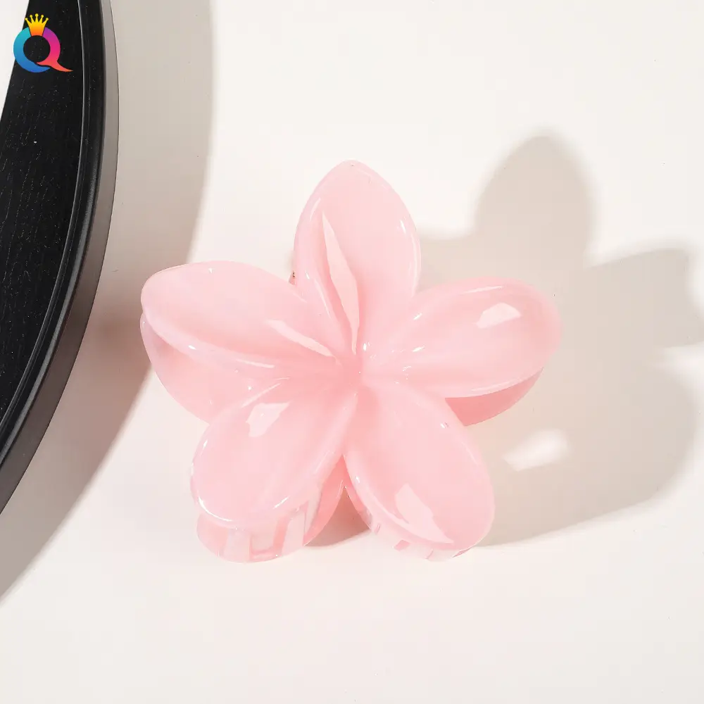 Transparent Flower Hairpin with Grip Clip - Image 30