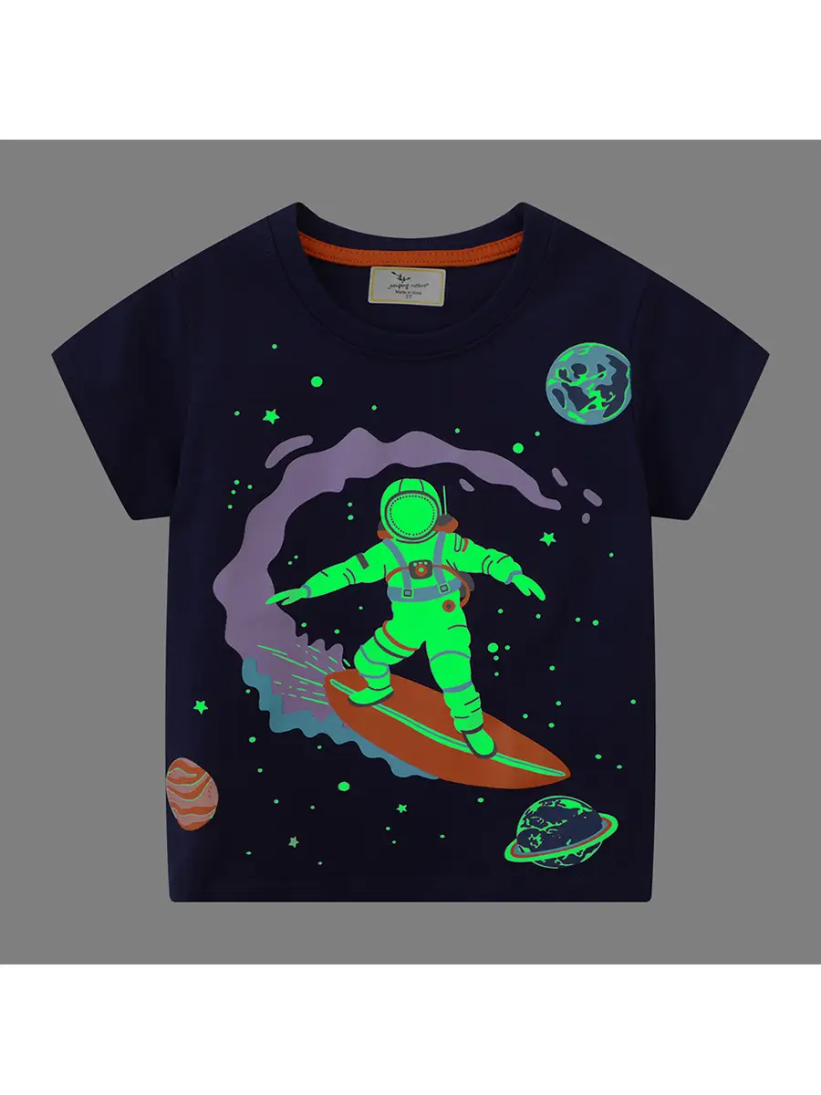 Blue Knitted Boys T-Shirt Summer 2025