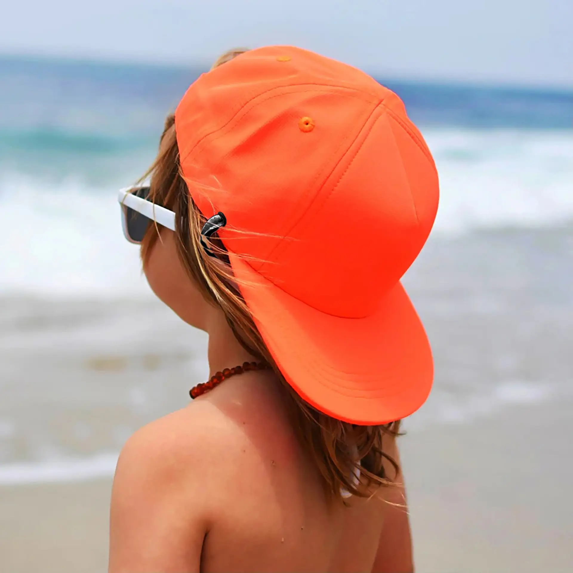 Orange Baseball Cap for Boys Girls Outdoor Waterproof Windproof - Image 10
