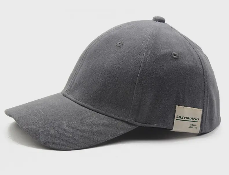 Pure Cotton Beige Baseball Cap with Large Brim — feature 12