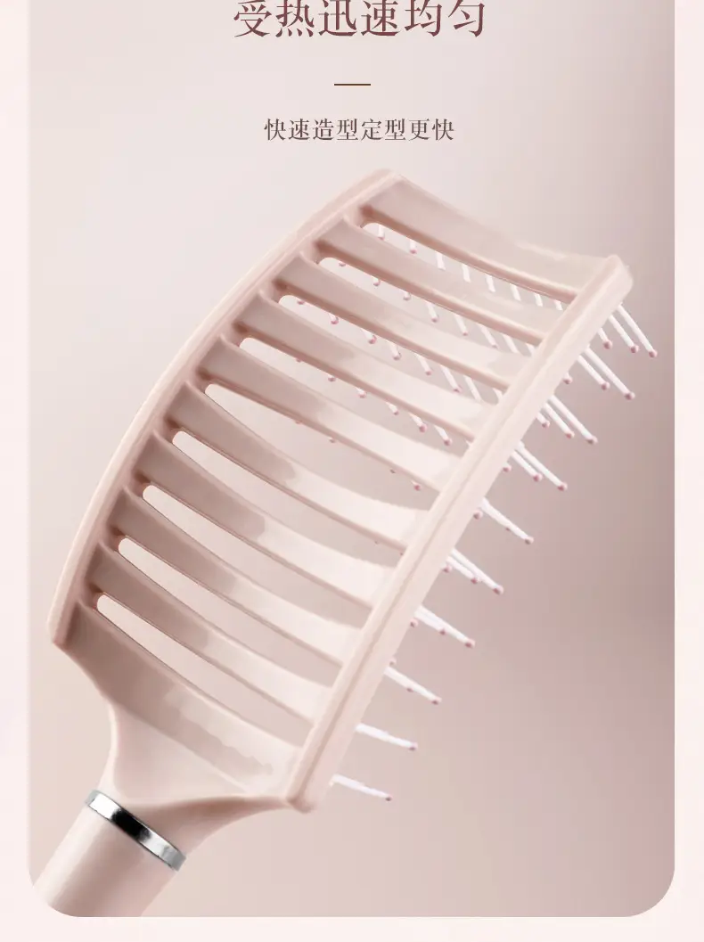 Women Macaron Comb for Long Hair Scalp Massage Curved — feature 5