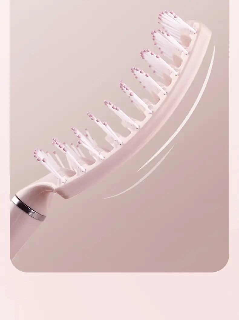 Women Macaron Comb for Long Hair Scalp Massage Curved — feature 9