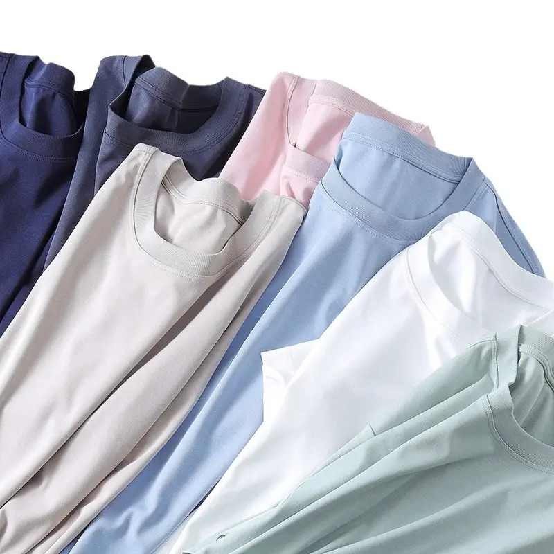 Men's Beige Ice Sense T-Shirt Round Neck 2024 - Image 13