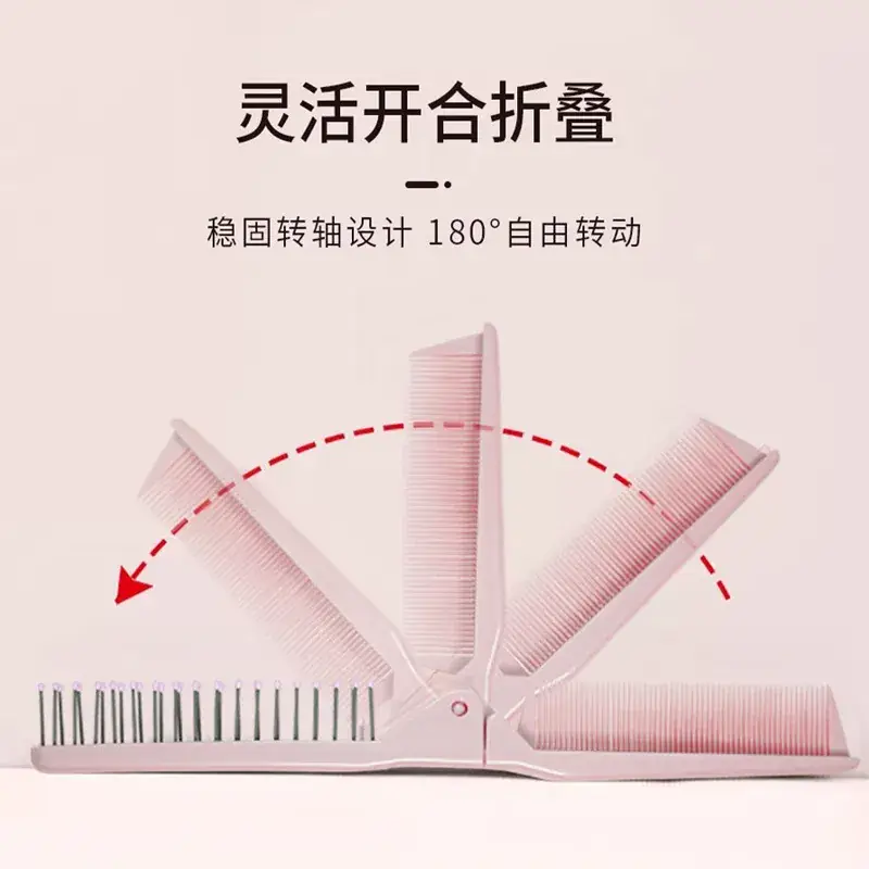 Pink 2-in-1 Hair Comb for Women - Image 6