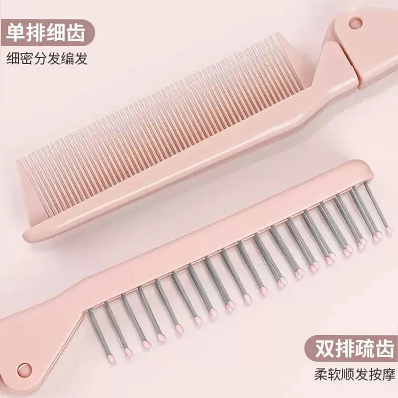 Pink 2-in-1 Hair Comb for Women - Image 7
