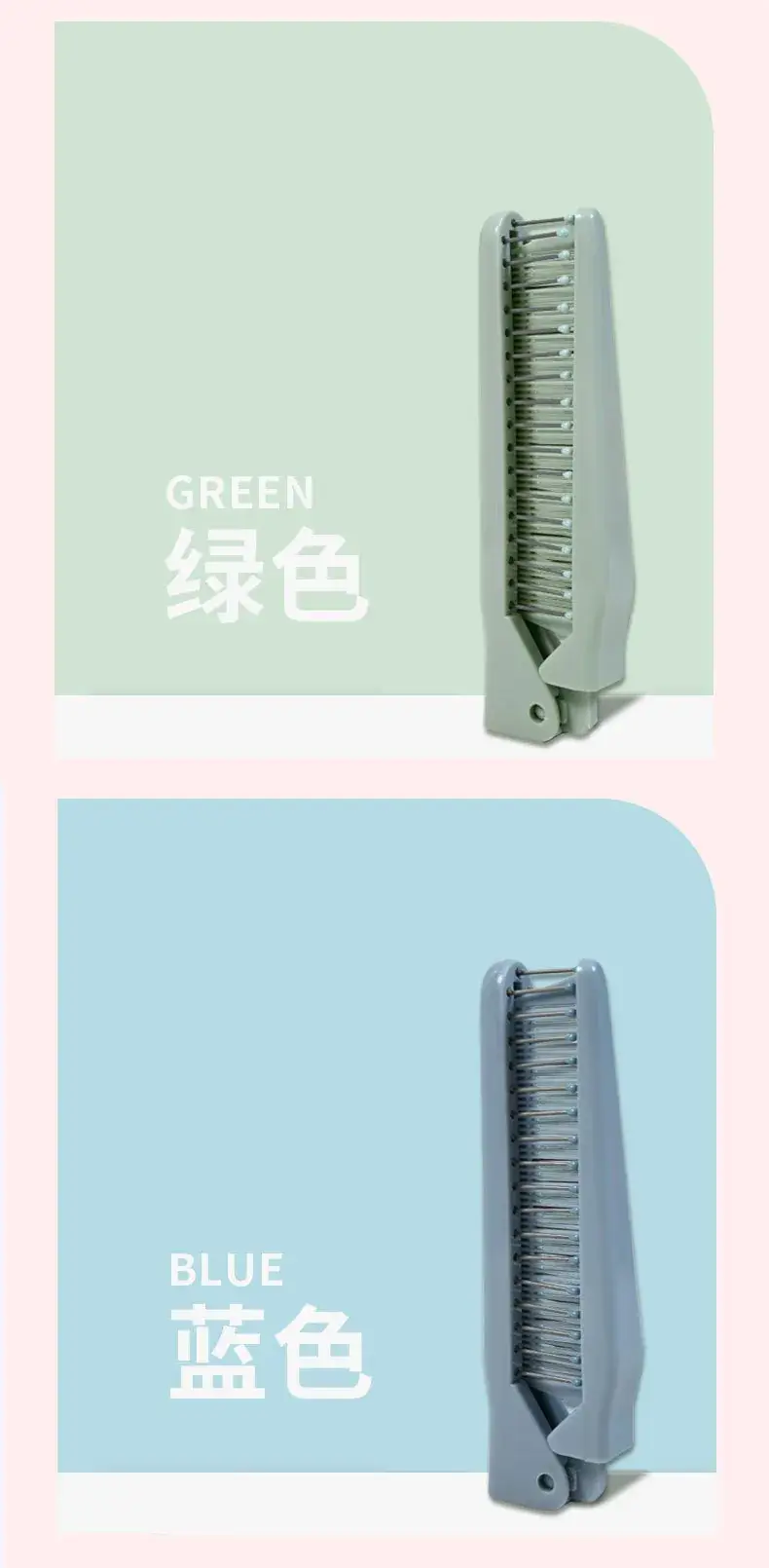 Pink 2-in-1 Hair Comb for Women — feature 13