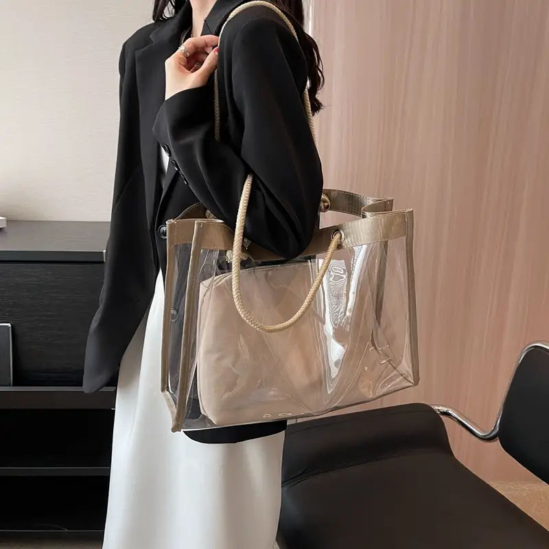 Transparent Women's Shoulder Bag 2025 New Large Capacity - Image 3