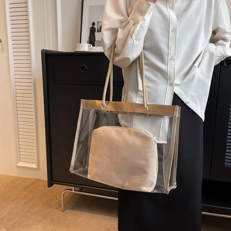 Transparent Women's Shoulder Bag 2025 New Large Capacity - Image 4