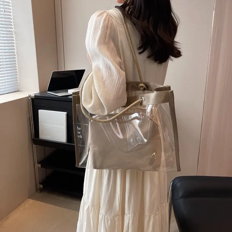 Transparent Women's Shoulder Bag 2025 New Large Capacity - Image 5