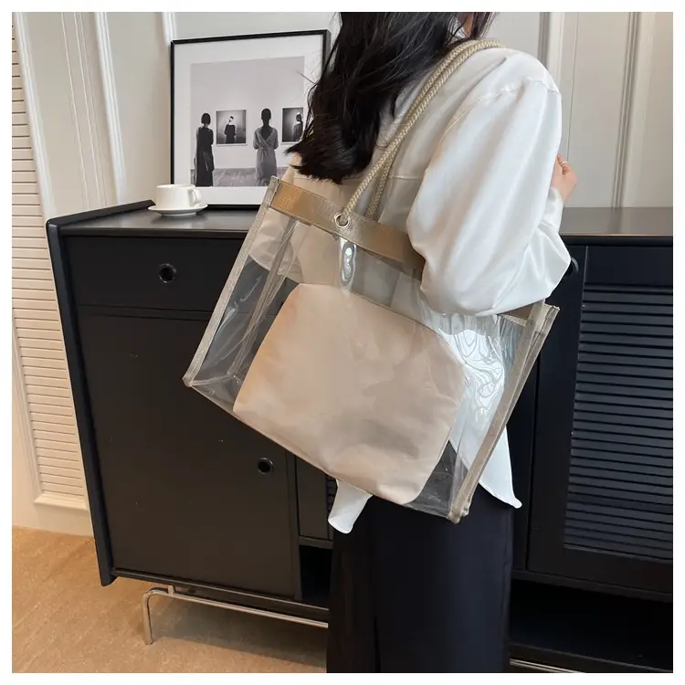 Transparent Women's Shoulder Bag 2025 New Large Capacity — feature 24