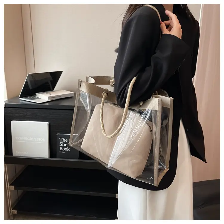 Transparent Women's Shoulder Bag 2025 New Large Capacity — feature 32