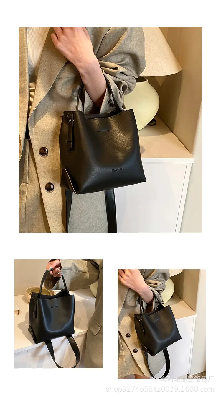 Black French Niche Shoulder Bag for Women 2026 — feature 3