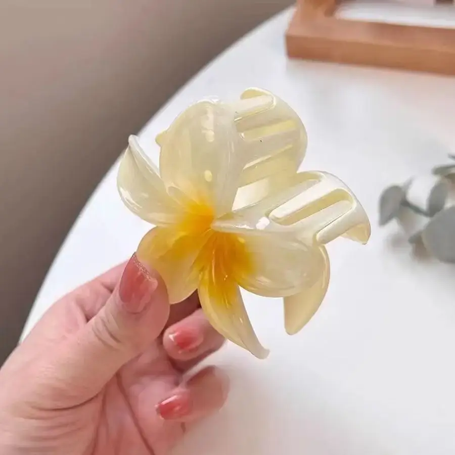 Plumeria Hair Clips Women 2025 New High-End Clip - Image 8