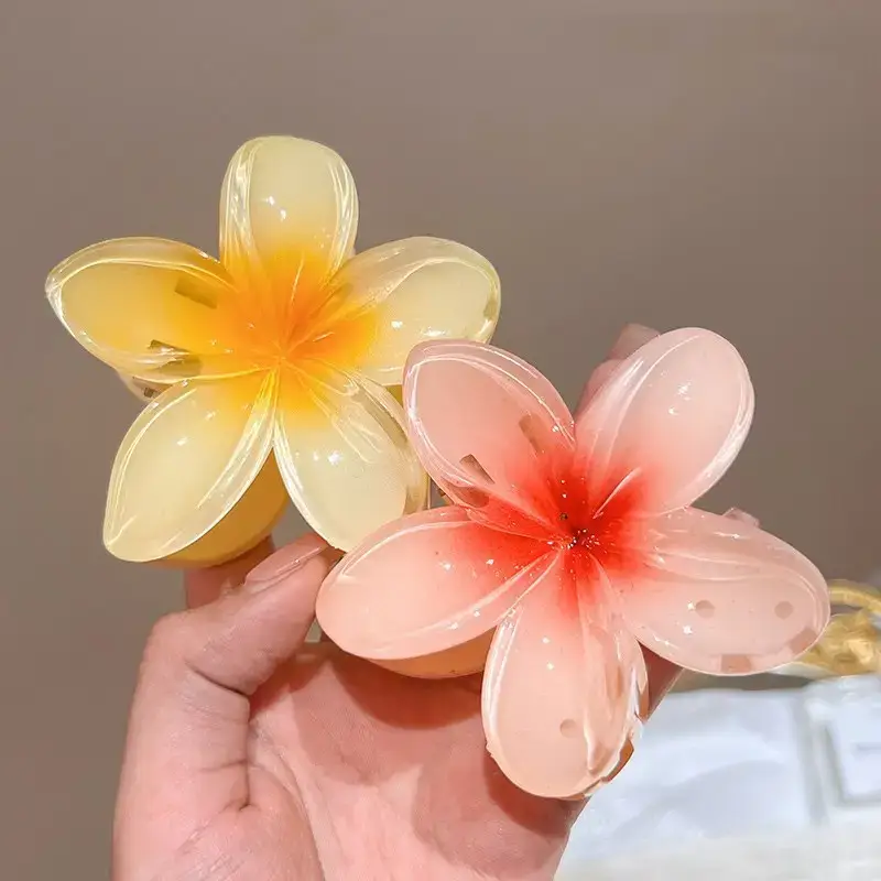 Plumeria Hair Clips Women 2025 New High-End Clip — feature 2