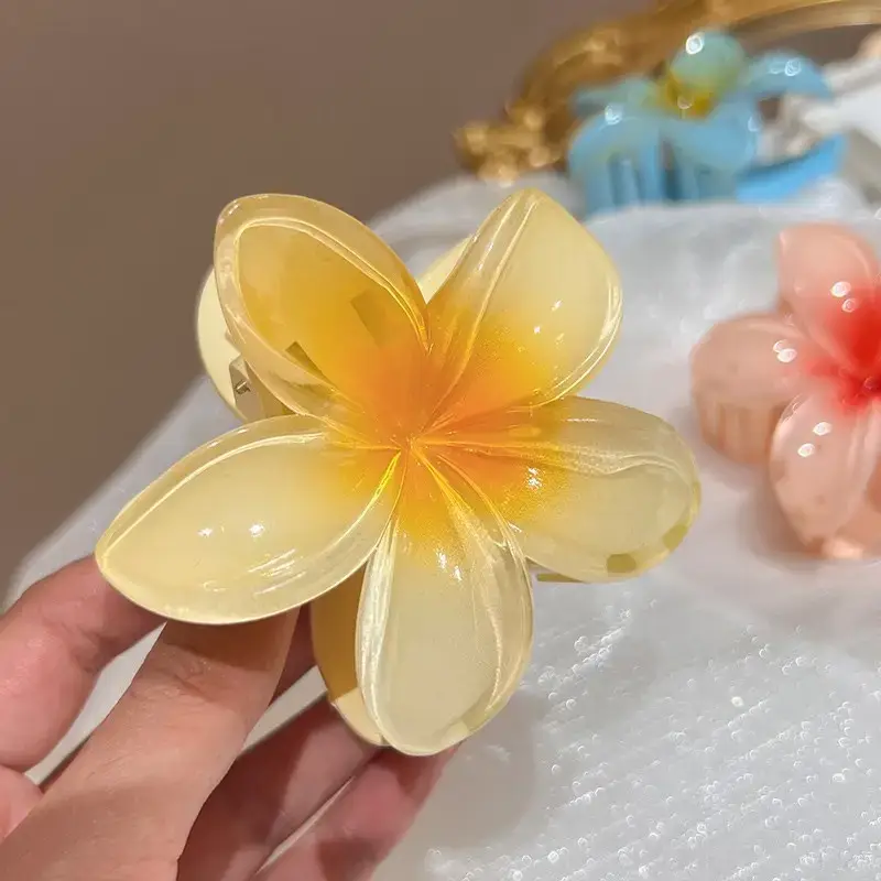 Plumeria Hair Clips Women 2025 New High-End Clip — feature 3