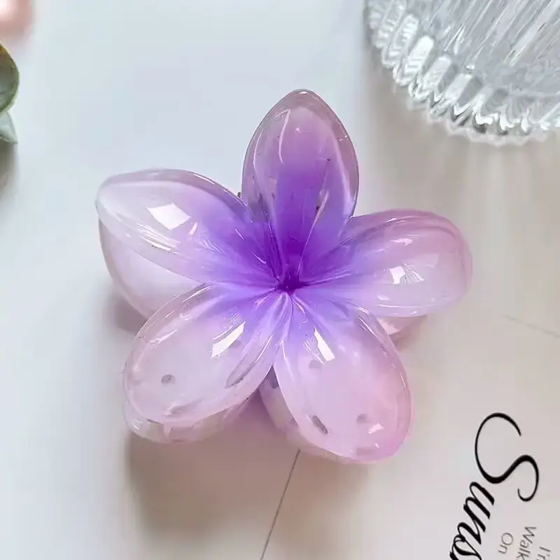 Plumeria Hair Clips Women 2025 New High-End Clip - Image 5