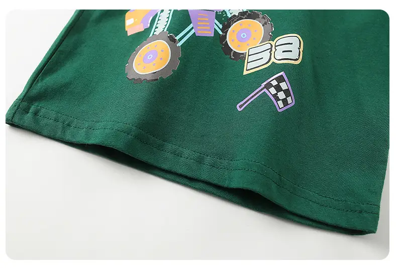 25 New Boys' Monster Car T-Shirts Green Short Sleeve — feature 14