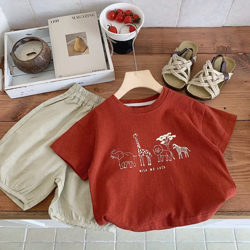 Boys Cotton Graphic T-Shirt Summer Top - Image 3