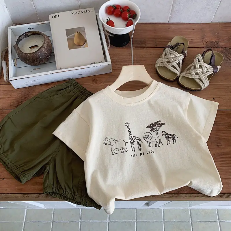 Boys Cotton Graphic T-Shirt Summer Top — feature 8