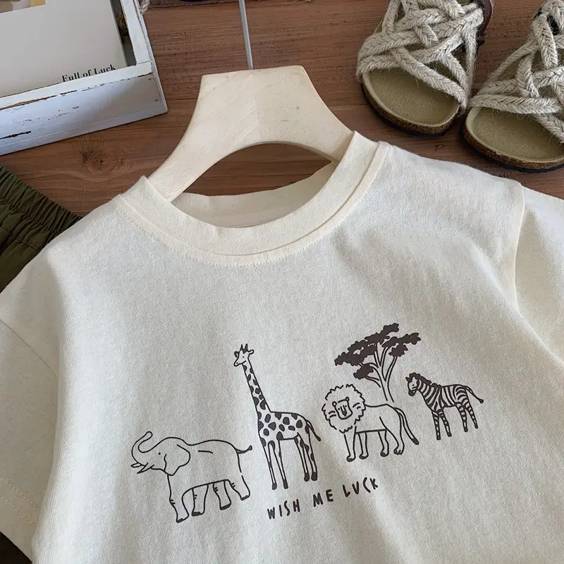 Boys Cotton Graphic T-Shirt Summer Top — feature 9