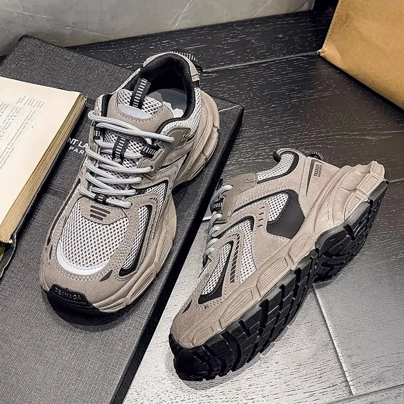 Women Grey Thick Casual Sneakers 2025 - Image 6