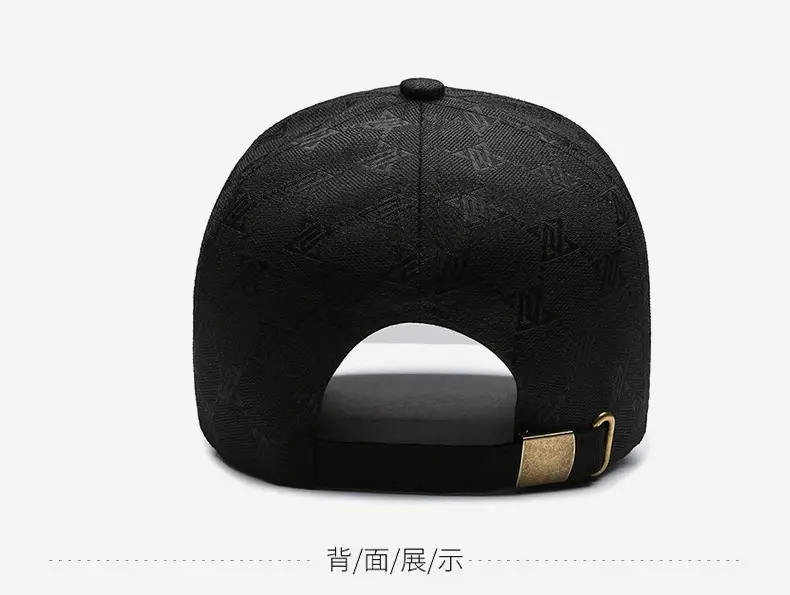 Black Printed Baseball Cap for Men Women Outdoor Sunscreen Cap — feature 11
