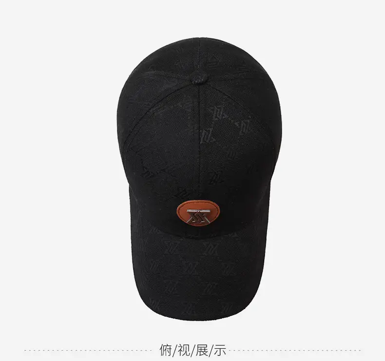 Black Printed Baseball Cap for Men Women Outdoor Sunscreen Cap — feature 12