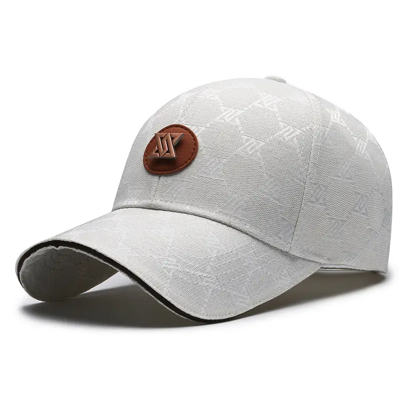 Black Printed Baseball Cap for Men Women Outdoor Sunscreen Cap