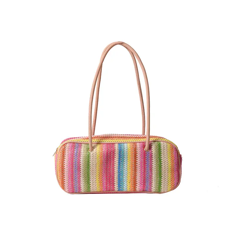 Rainbow Striped Women's Shoulder Bag 2024 - Image 8