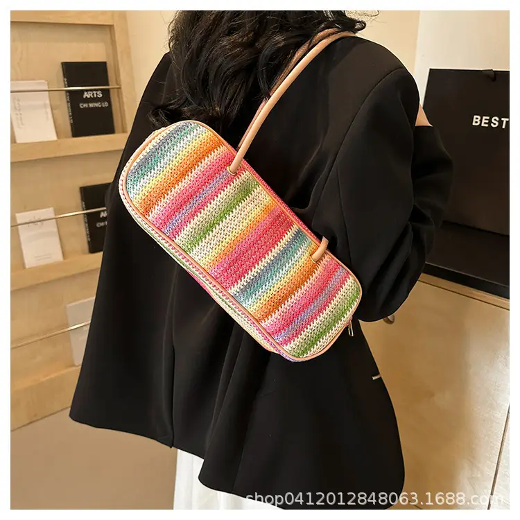 Rainbow Striped Women's Shoulder Bag 2024 — feature 16