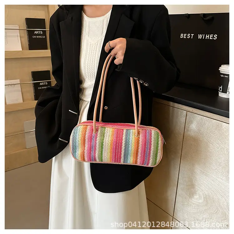 Rainbow Striped Women's Shoulder Bag 2024 — feature 18