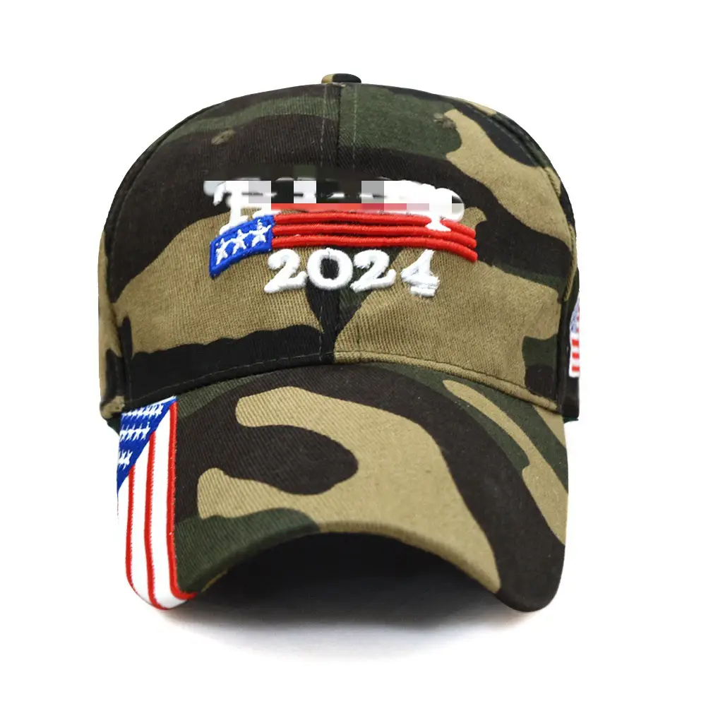 2024 Election Driver Cap Camo Green Embroidered - Image 3