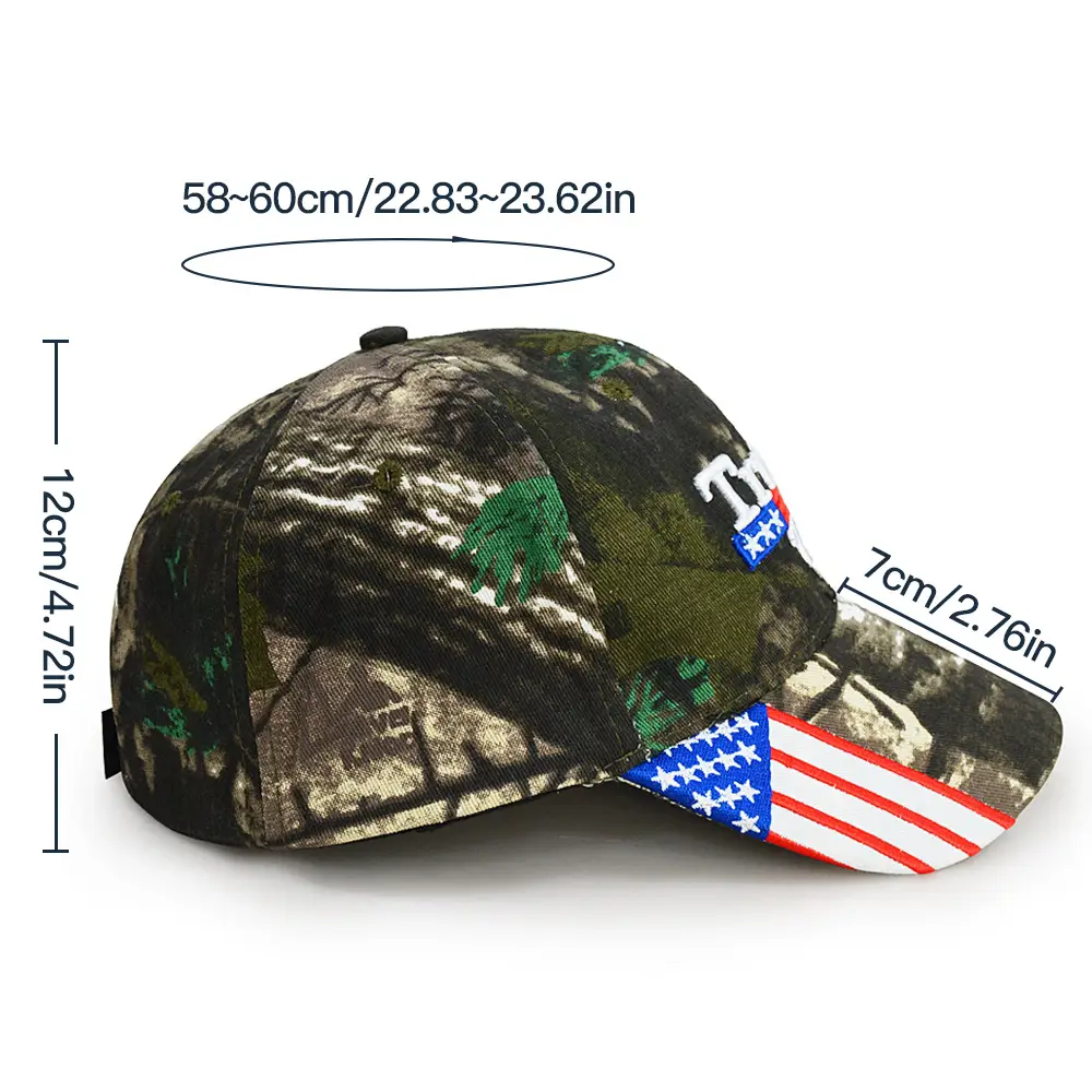 2024 Election Driver Cap Camo Green Embroidered — feature 1