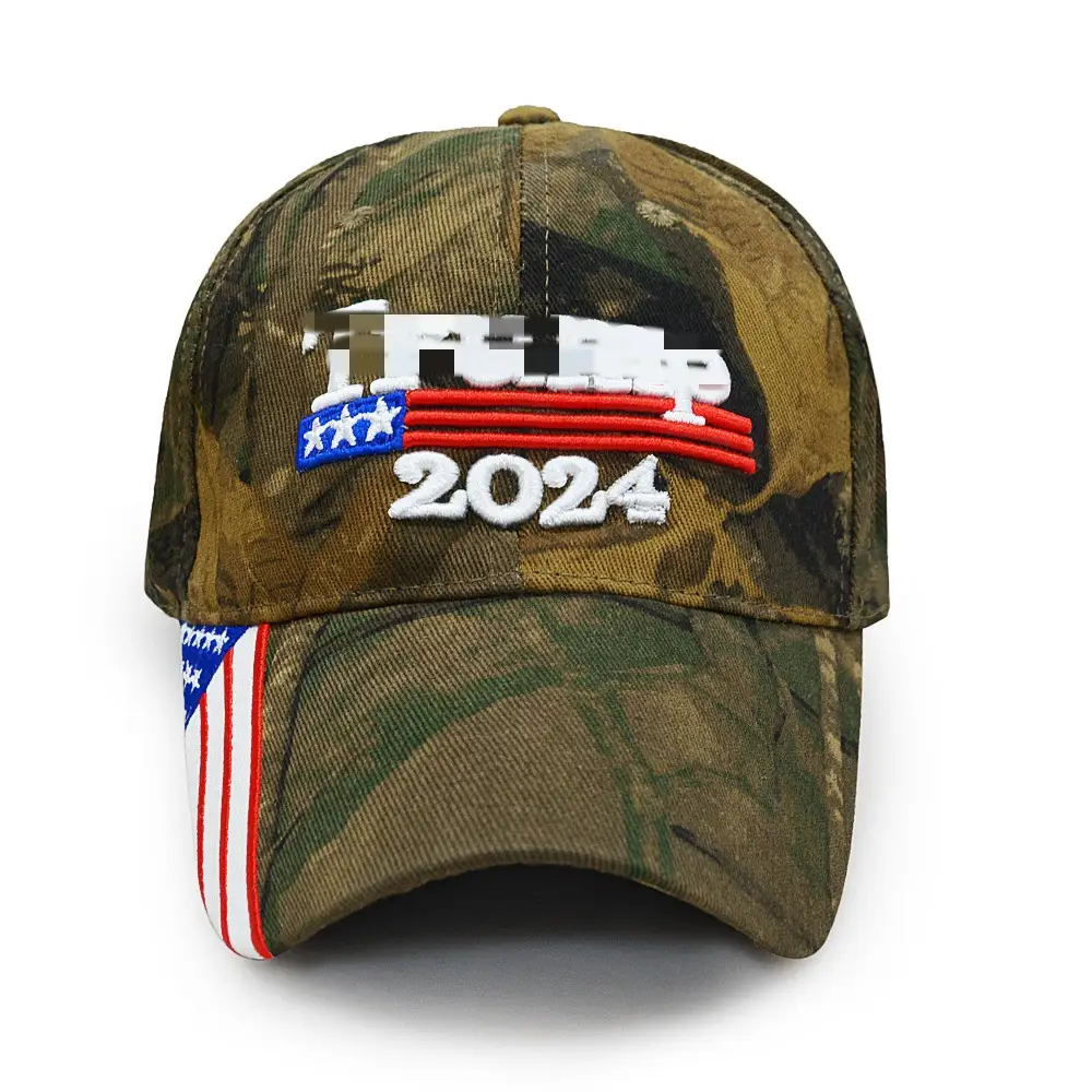 2024 Election Driver Cap Camo Green Embroidered — feature 3