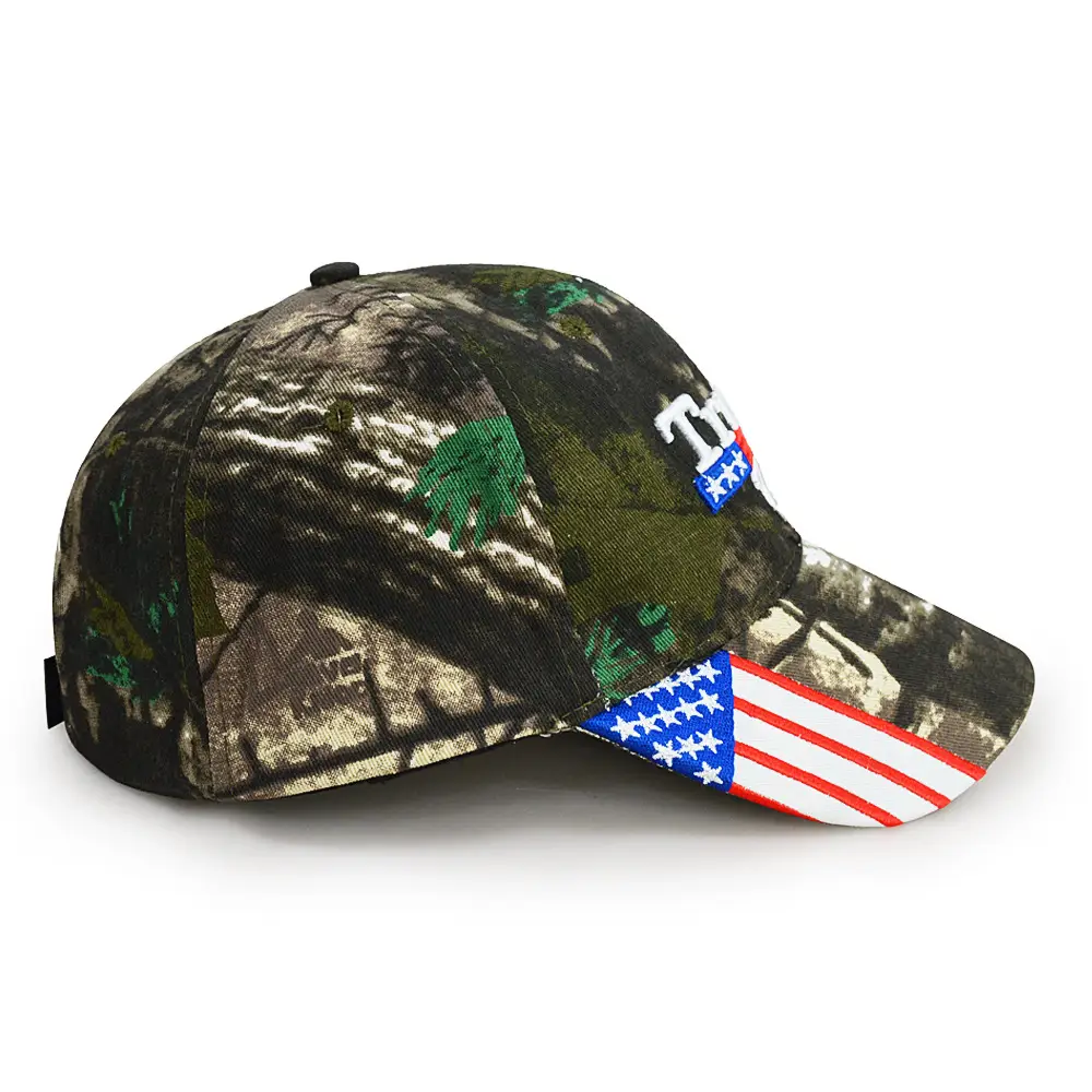 2024 Election Driver Cap Camo Green Embroidered — feature 5