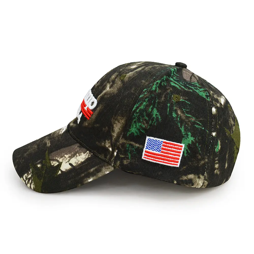 2024 Election Driver Cap Camo Green Embroidered — feature 6