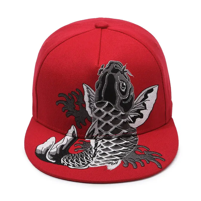 Black Embroidered Baseball Cap for Men Women Adjustable Hip Hop