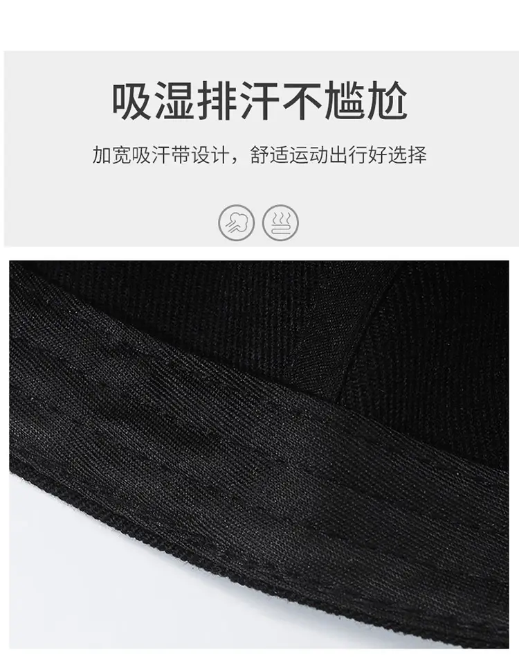 Black Embroidered Baseball Cap for Men Women Adjustable Hip Hop — feature 4