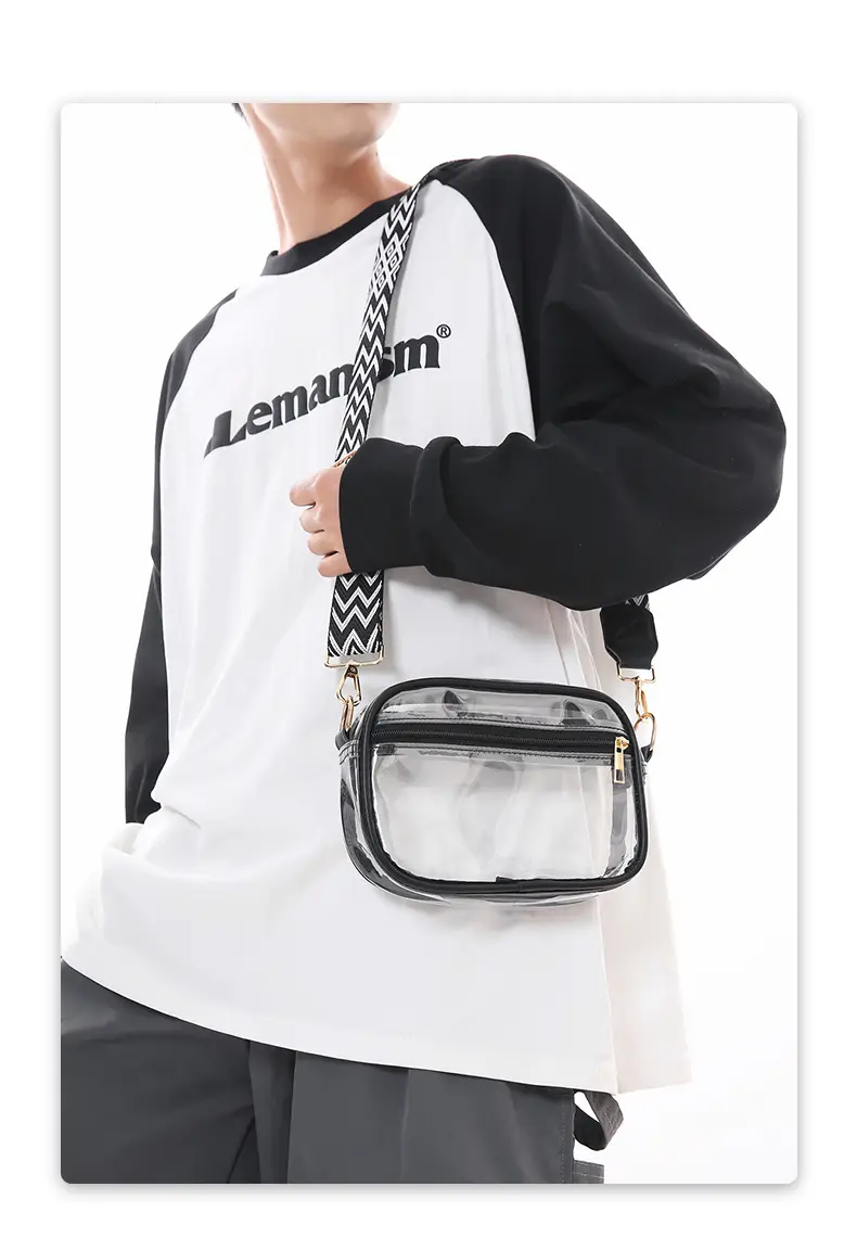 Pink Transparent Crossbody Bag for Women — feature 11