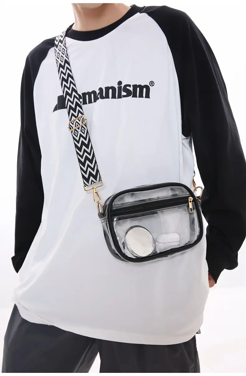 Pink Transparent Crossbody Bag for Women — feature 13