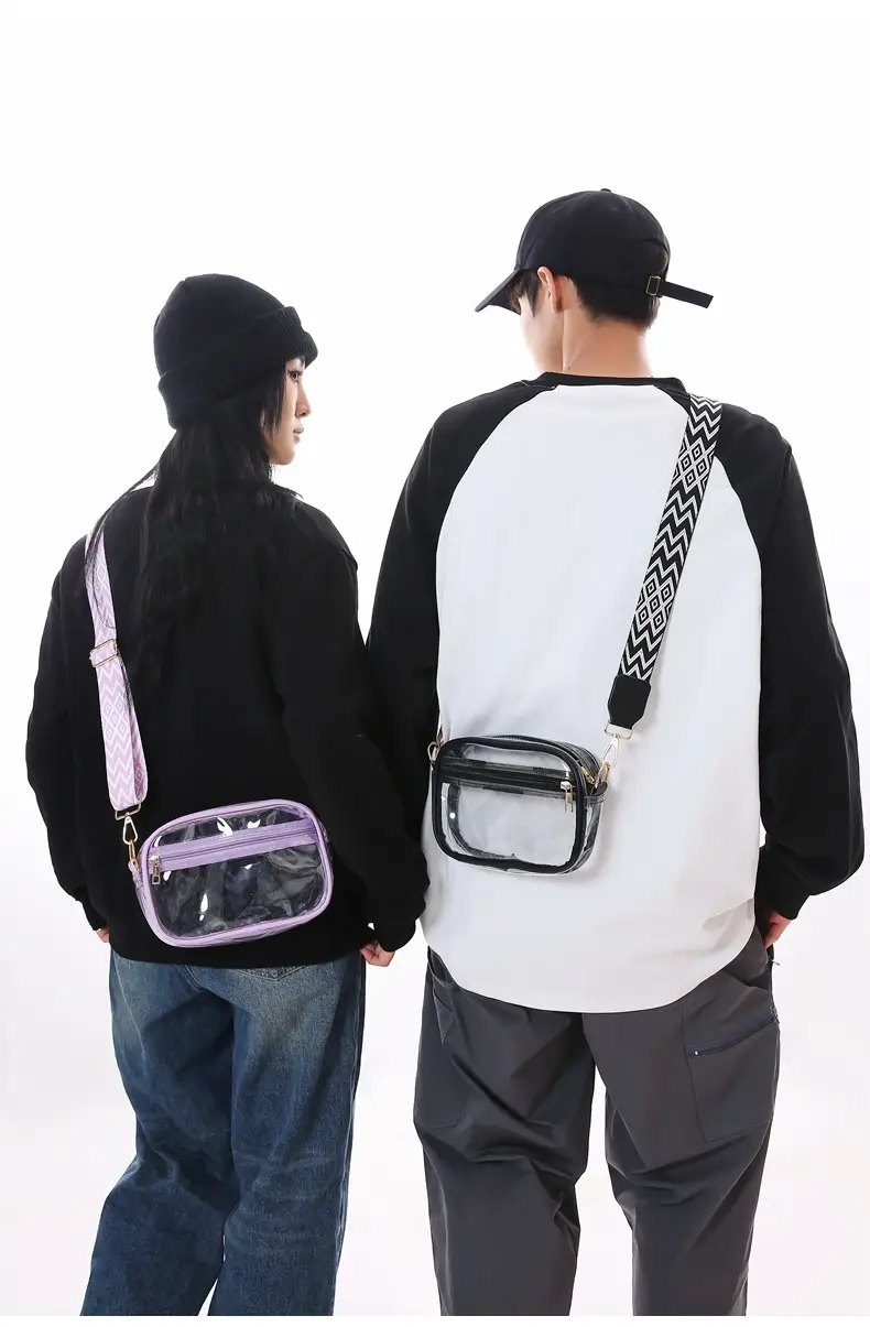 Pink Transparent Crossbody Bag for Women — feature 14
