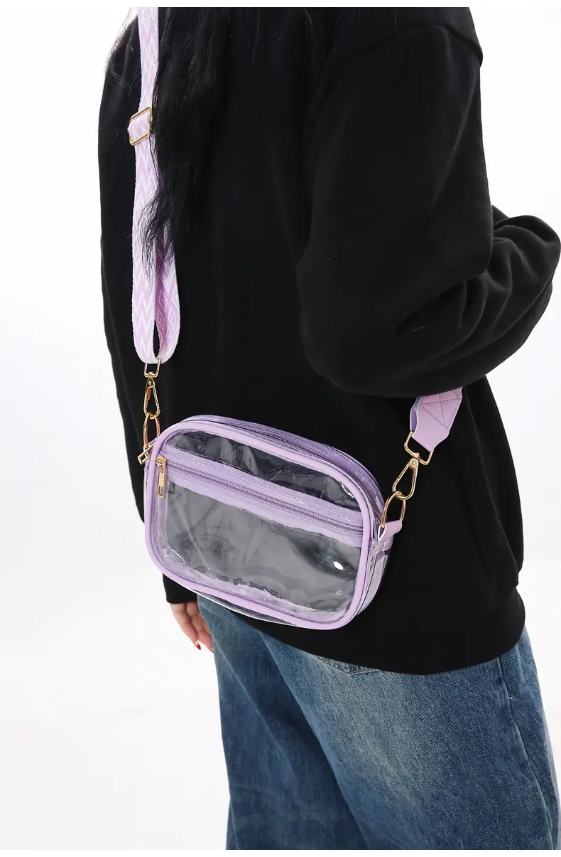 Pink Transparent Crossbody Bag for Women — feature 26
