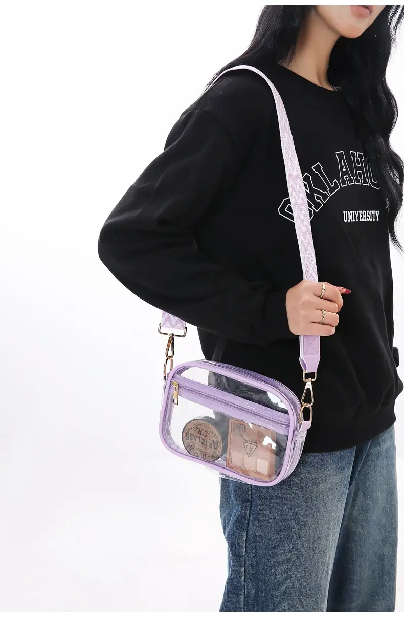 Pink Transparent Crossbody Bag for Women — feature 27